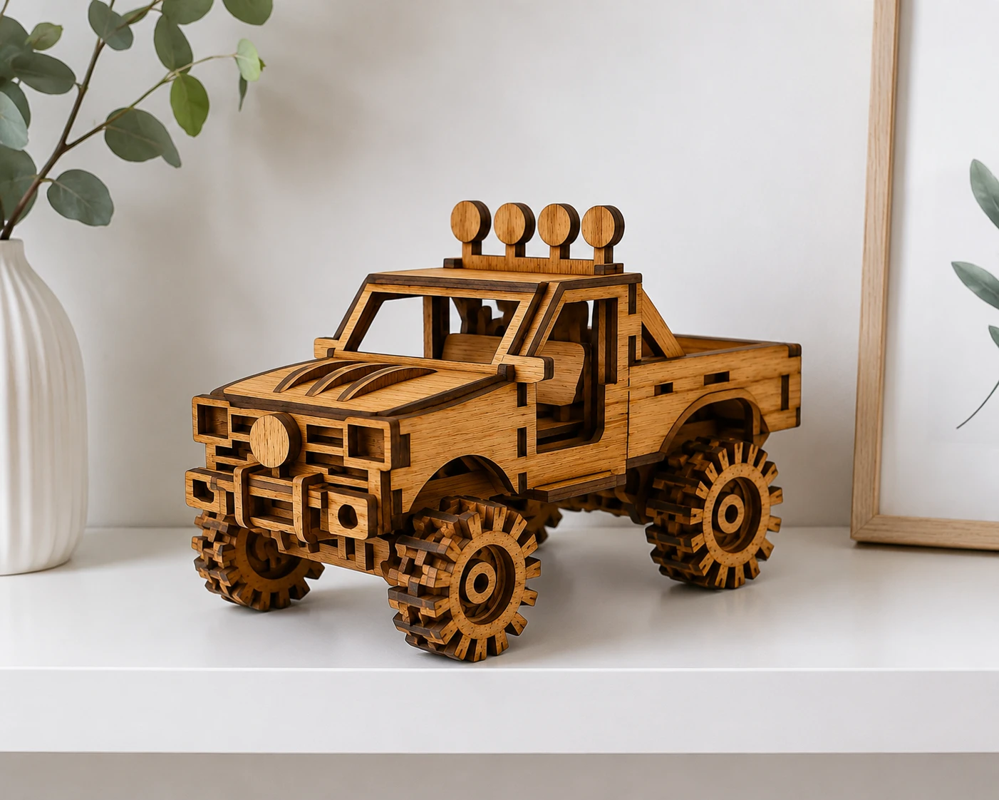 بازل سيارة جيب صحراوية خشبية من Arckidz